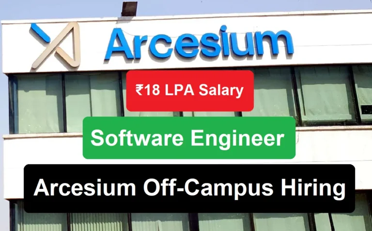 Arcesium Off-Campus Hiring Software Engineer