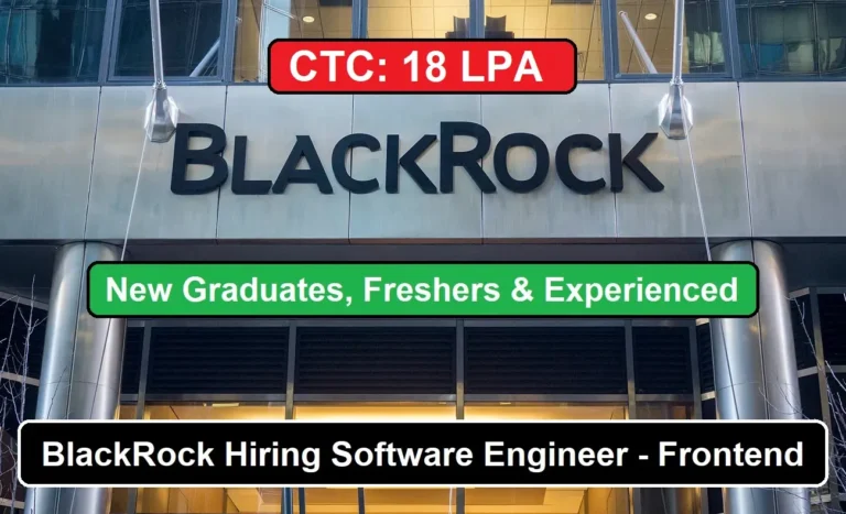 BlackRock Hiring Software Engineer - Frontend