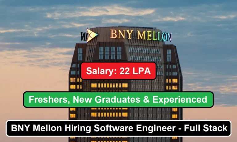 BNY Mellon Hiring Software Engineer - Full Stack
