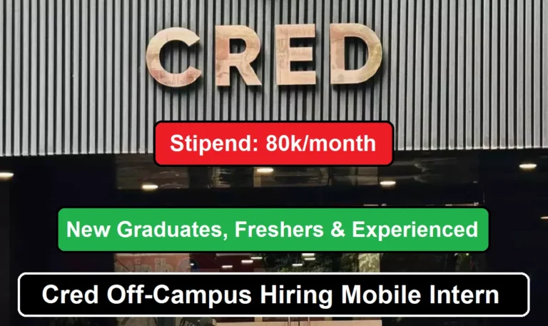 Cred Off-Campus Hiring Mobile Intern