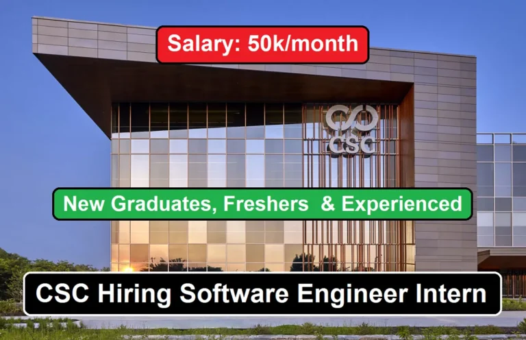 CSC Hiring Software Engineer Intern
