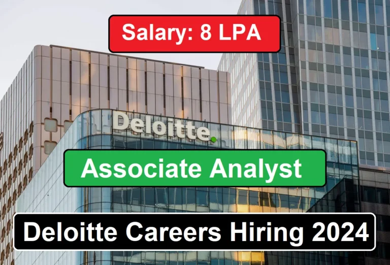 Deloitte Careers Hiring Associate Analyst