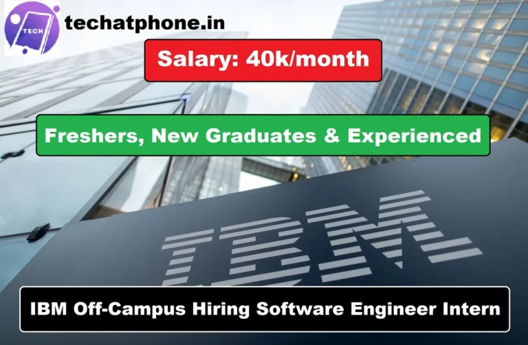 IBM Off-Campus Hiring Software Engineer Intern