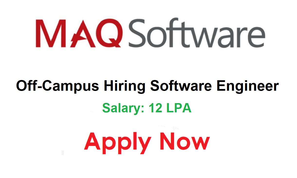 MAQ Software Off-Campus Hiring Software Engineer