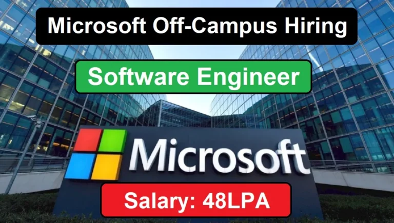 Microsoft Off-Campus Hiring Software Engineer