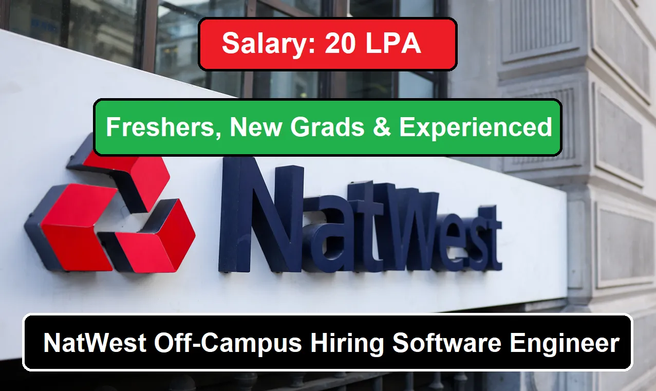 NatWest Off-Campus Hiring Software Engineer