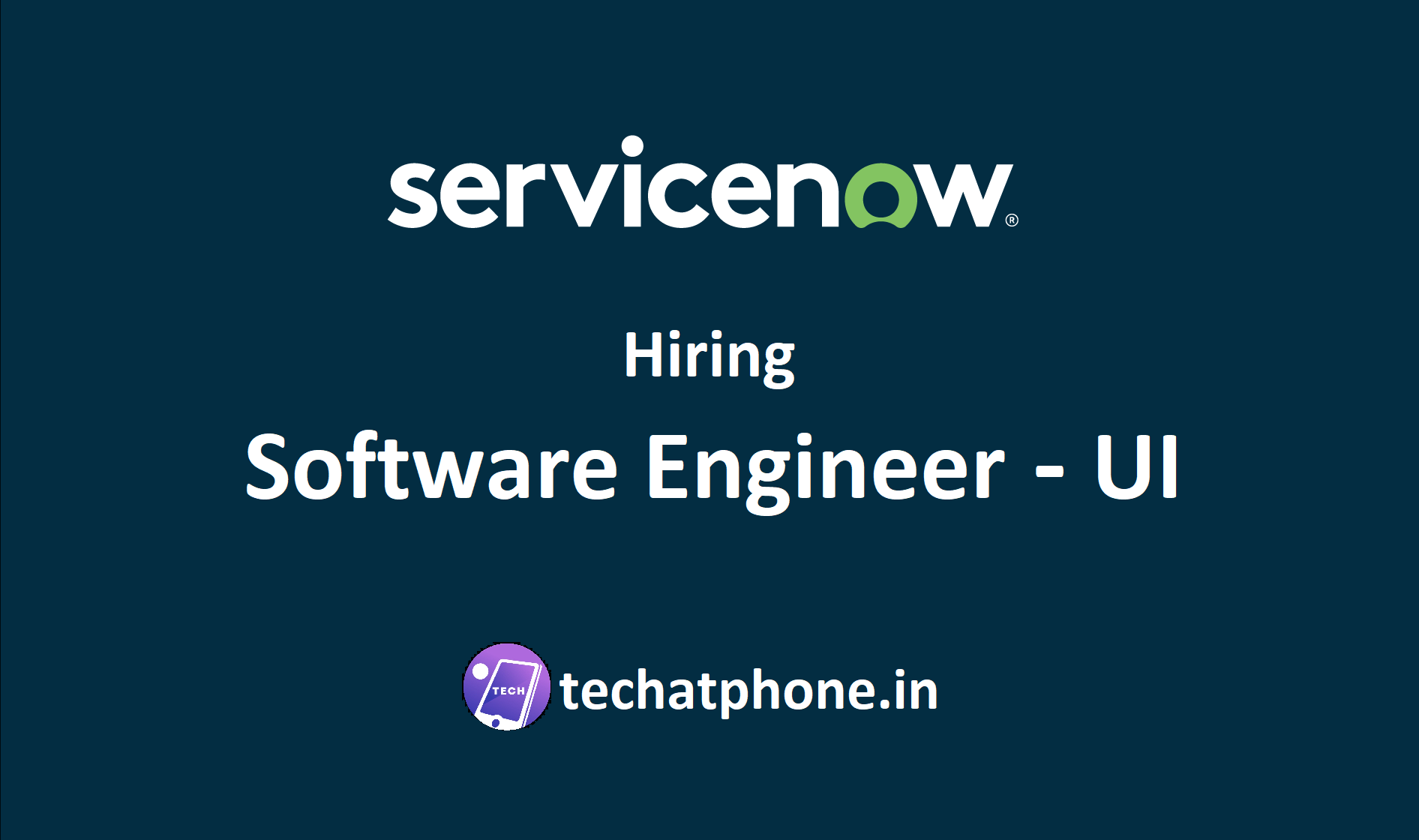 ServiceNow Hiring Software Engineer UI (New Graduates, Freshers and Experienced) | CTC 25 LPA - Apply Soon!