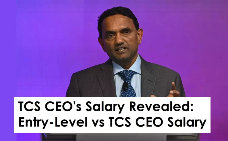 TCS CEO's Salary Revealed: How Much Does He Earn Compared to a Fresher with a 3 LPA Salary at TCS?