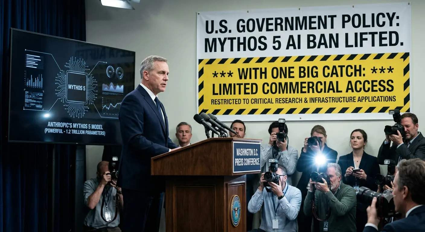 US Government Lifts Ban on Anthropic's Most Powerful Mythos 5 Model - With One Big Catch